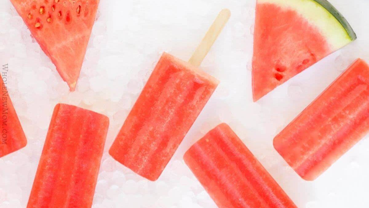 Watermelon popsicles