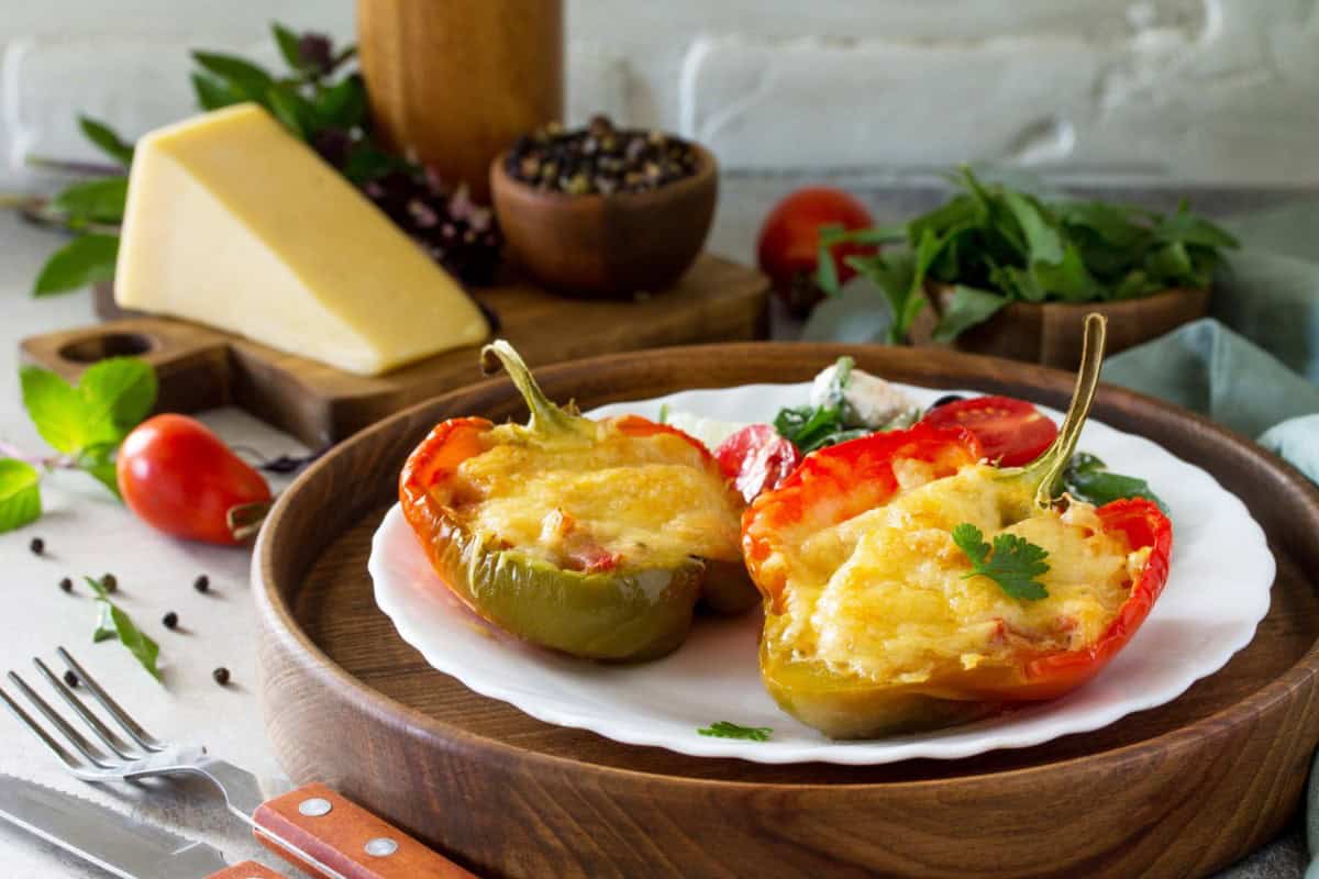 Cheese-Stuffed Bell Peppers