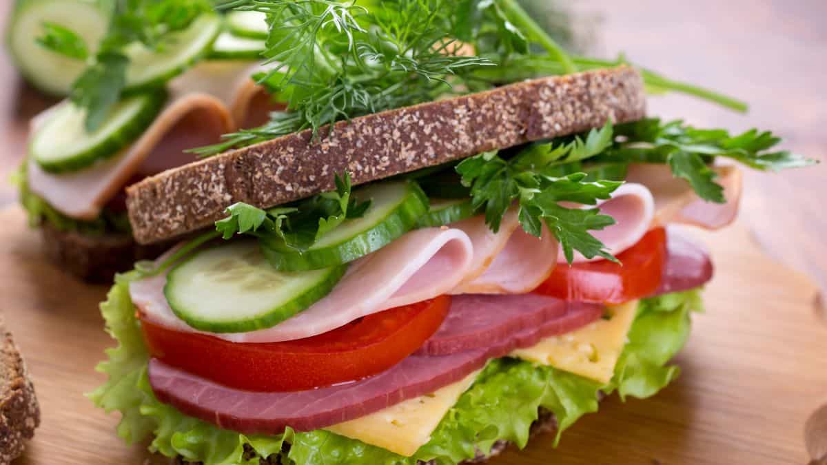 Ham and Swiss on Rye