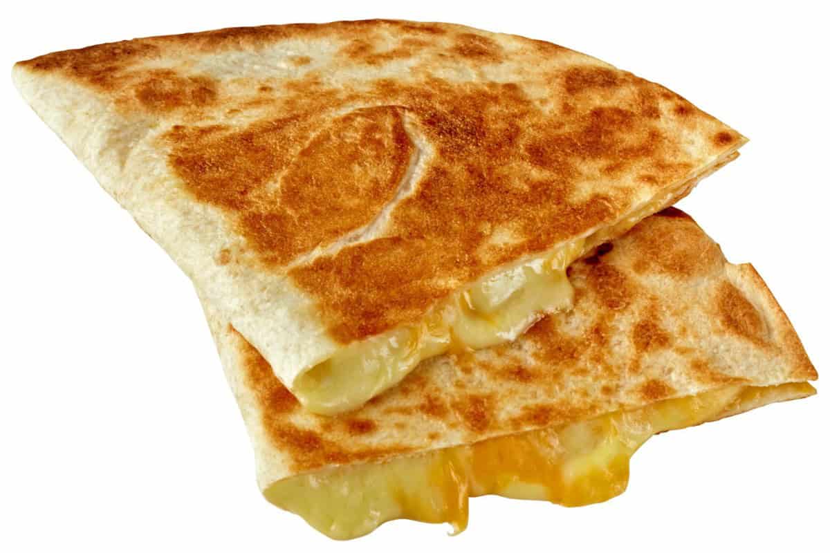 Melted Cheese Quesadilla with Salsa