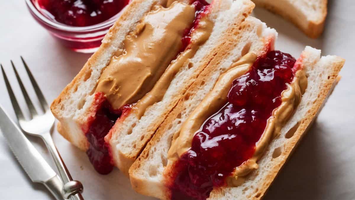Peanut Butter and Jelly Sandwich Cake