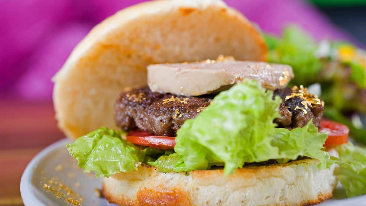 Gold-covered burger