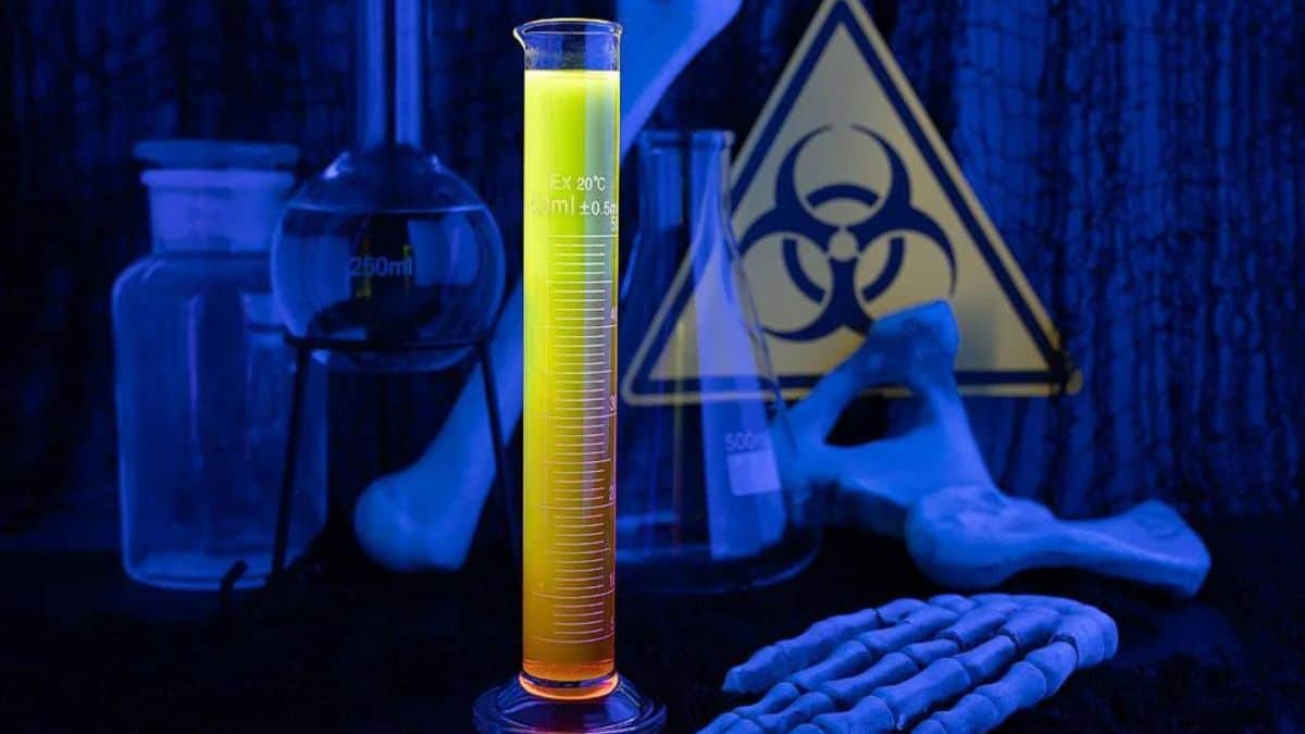 A serving of Halloween Glow in the Dark Shots.