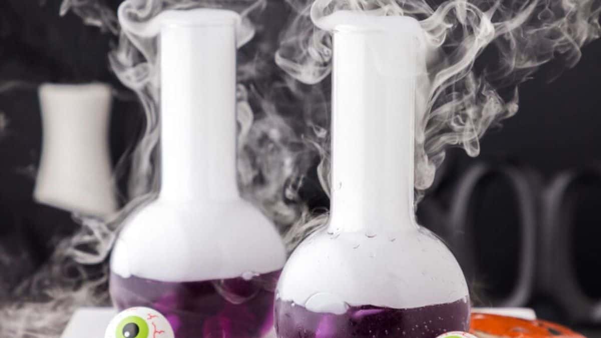 A couple of servings Purple People Eater Cocktail.