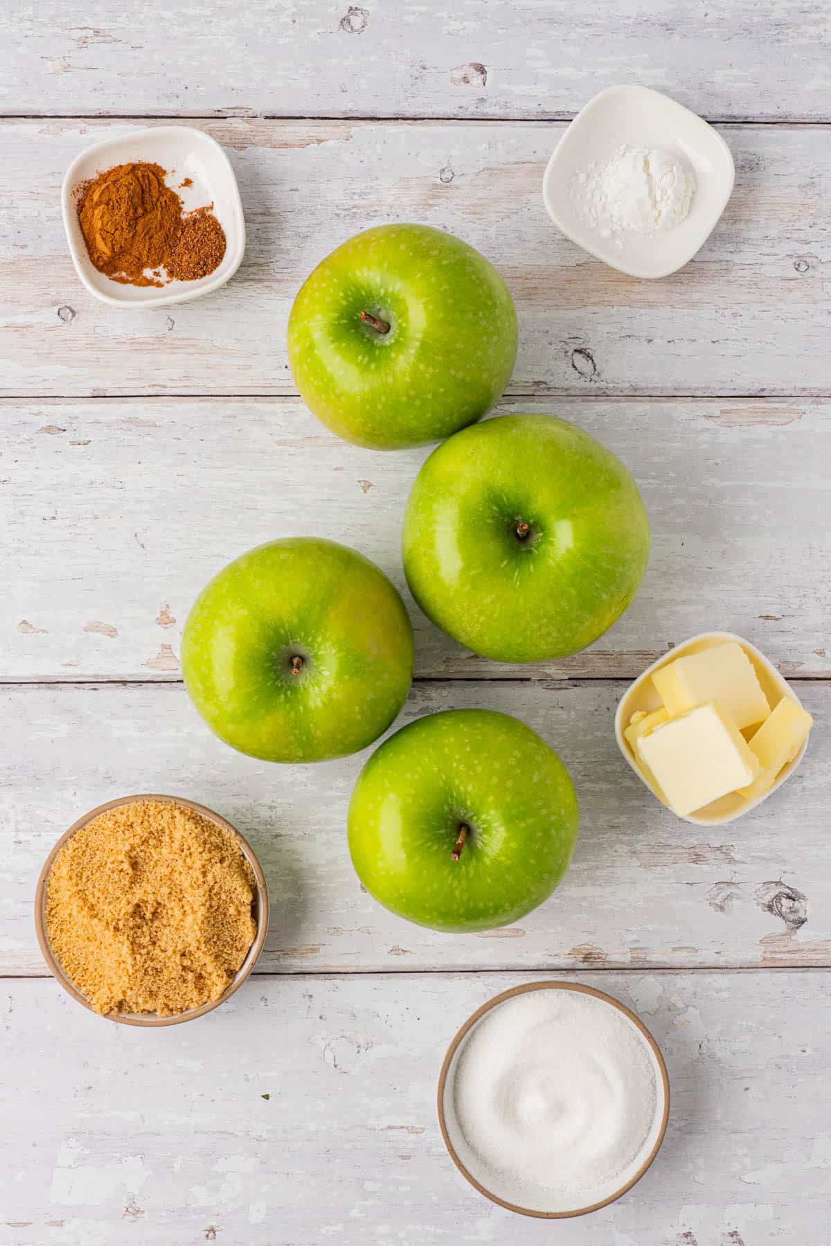 ingredients needed o make Southern Fried Apples