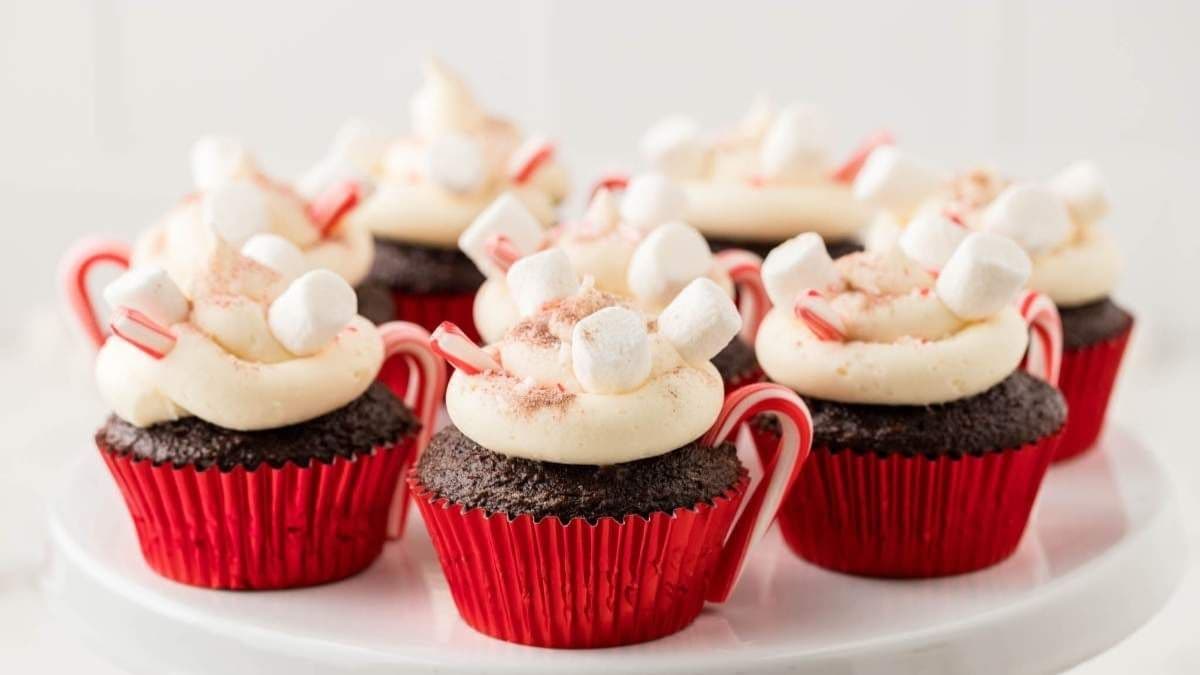 A couple pieces of Hot Chocolate Cupcakes.
