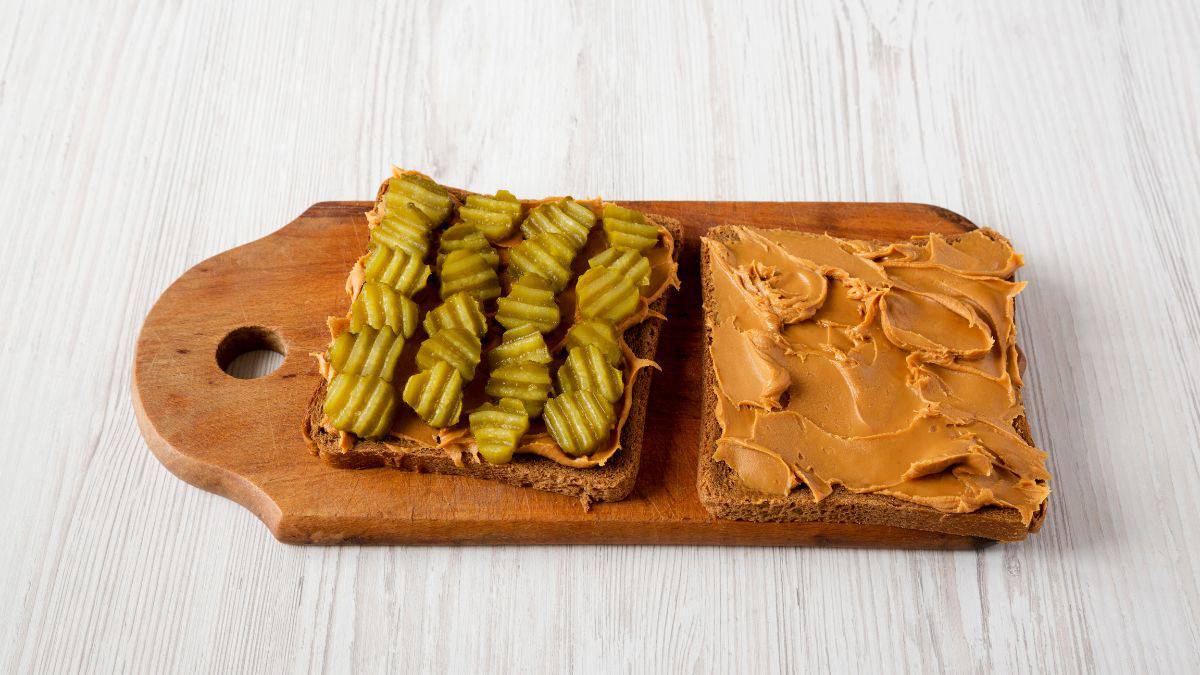 Peanut Butter Pickle Sandwiches