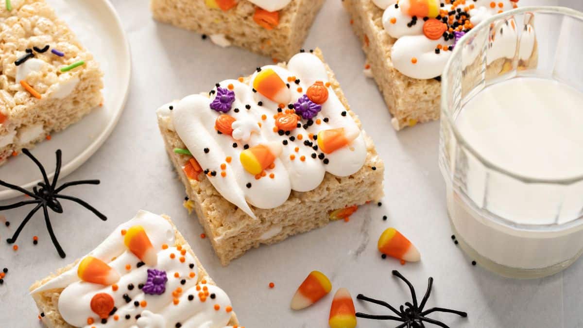 fall rice crispy treats