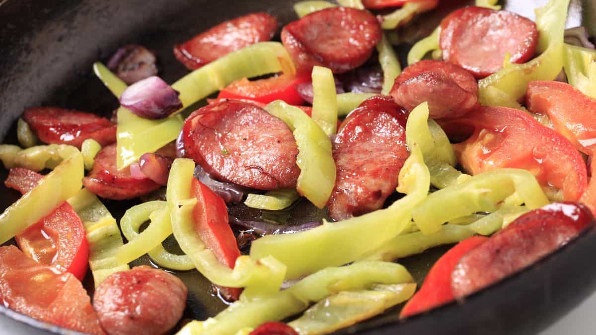 sausage peppers and onion