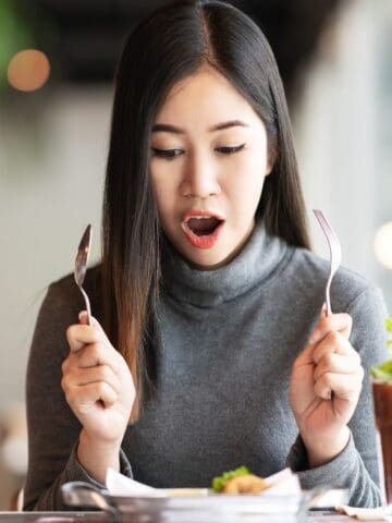 woman looking surprised