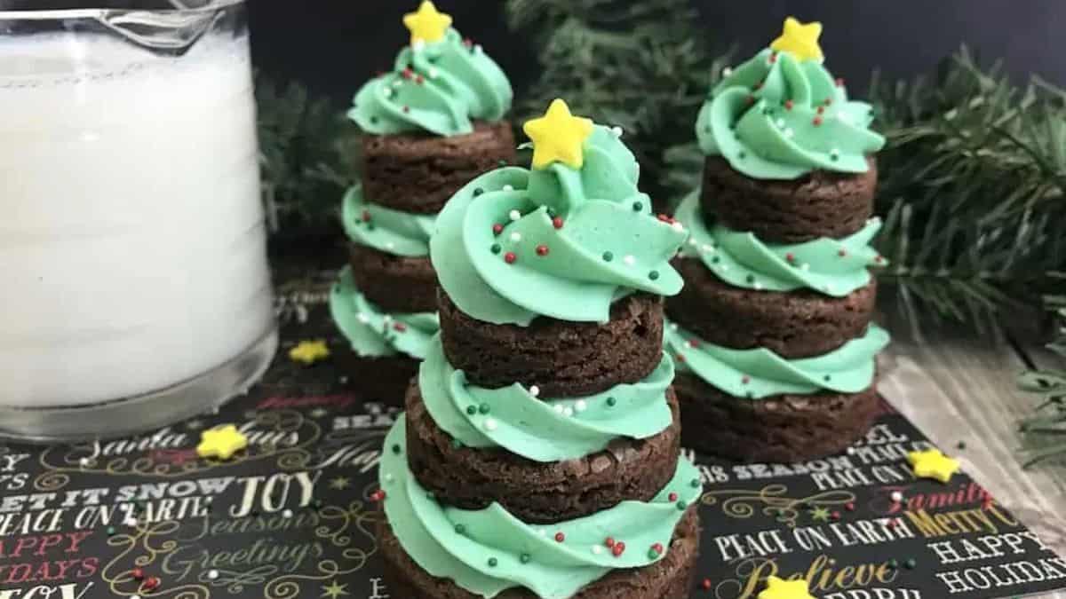 Christmas Tree Brownies Recipe