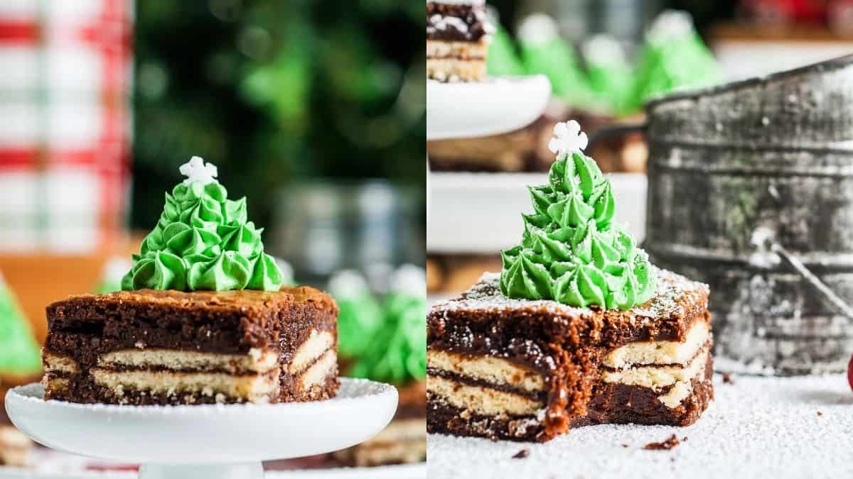 Mint Milano Christmas Brownies