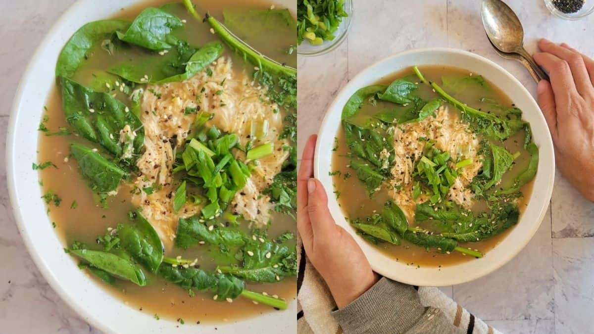 5 Minute Keto Egg Drop Soup