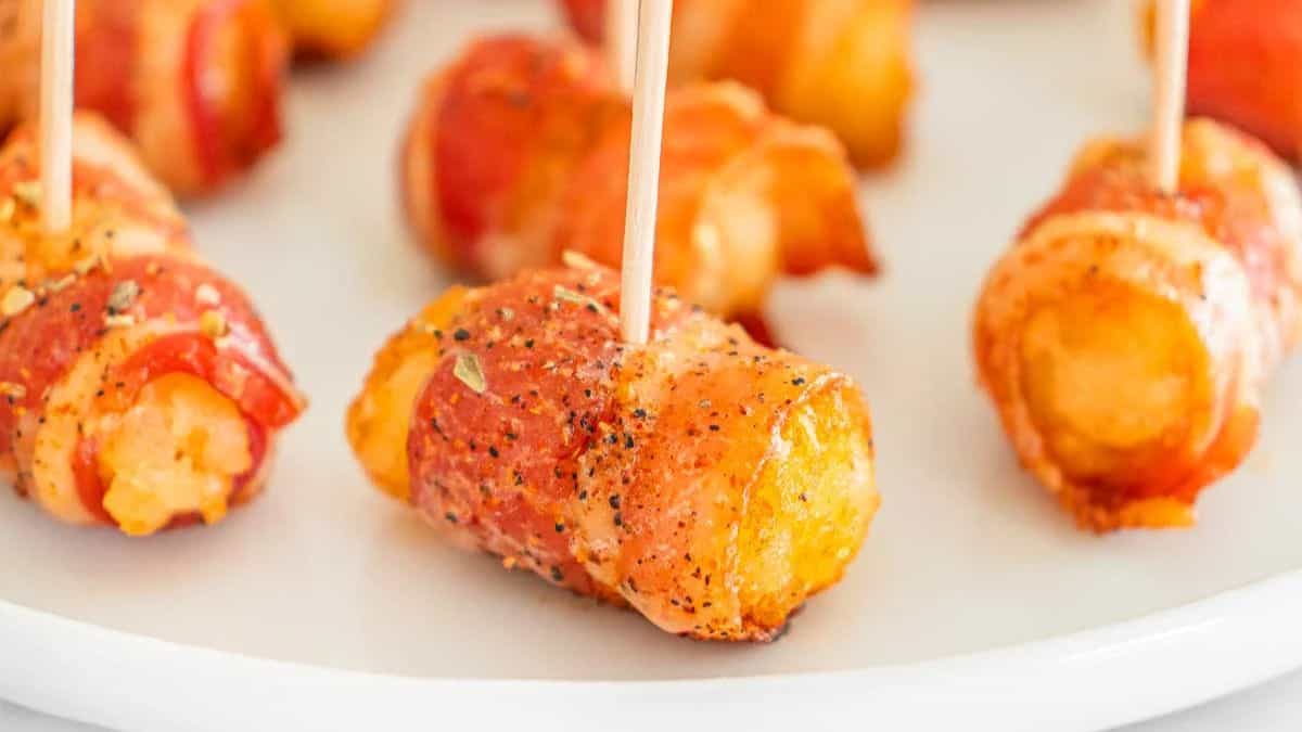 Bacon-Wrapped Tater Tots