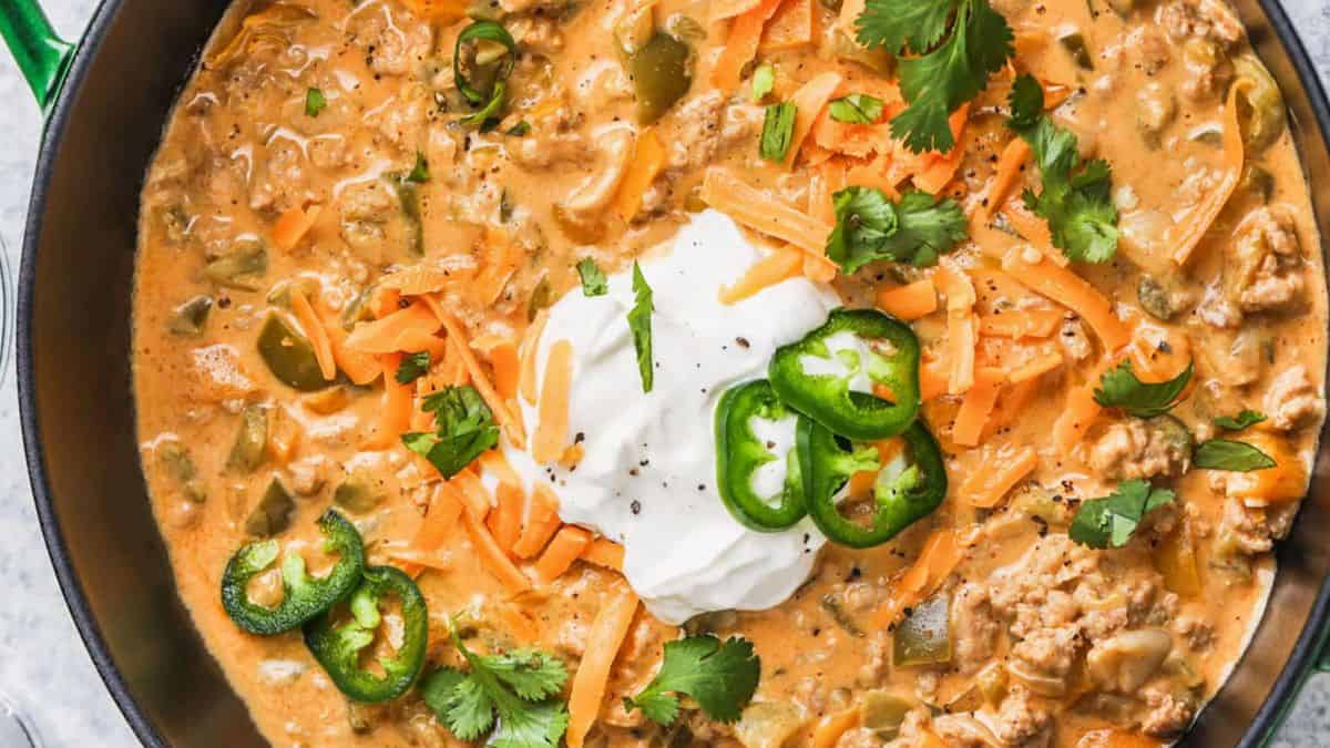 Keto White Chicken Chili