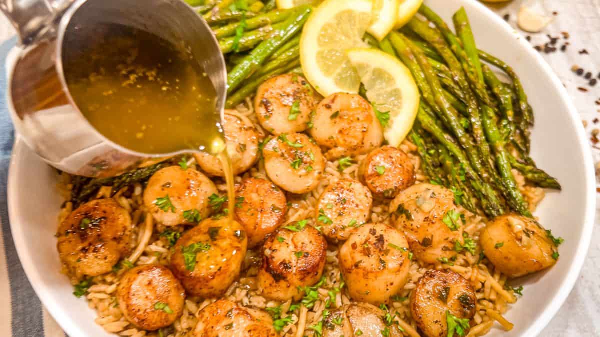 lemon butter seared scallops