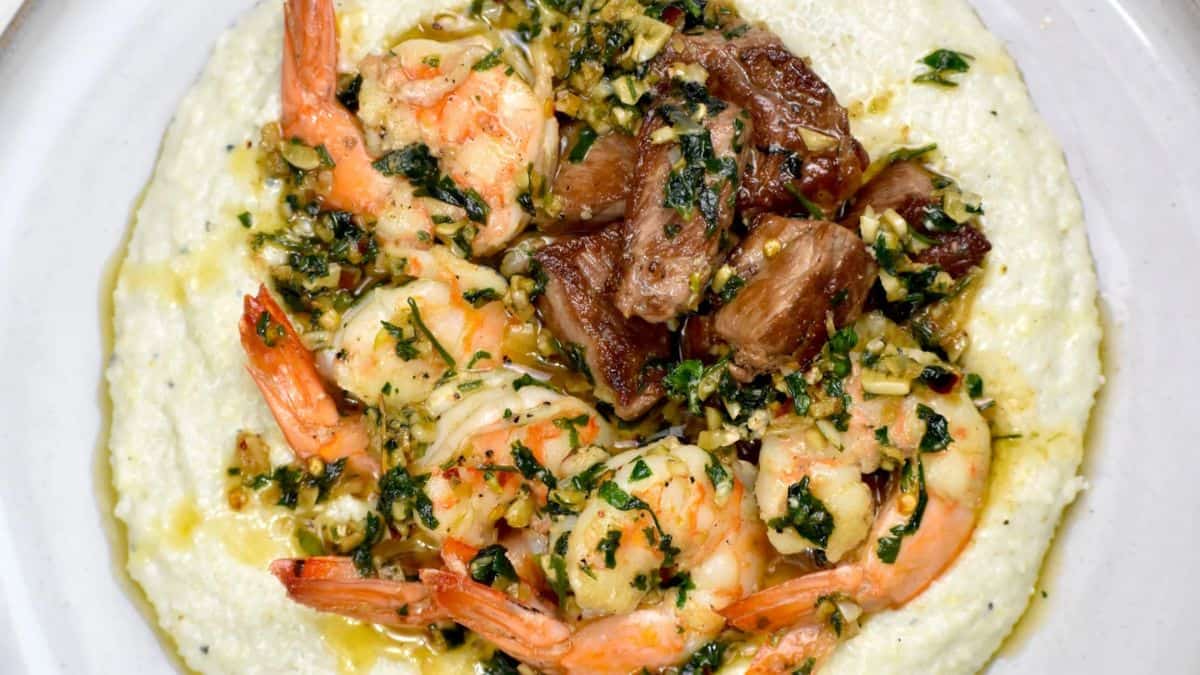 Surf and Turf Shrimp and Grits