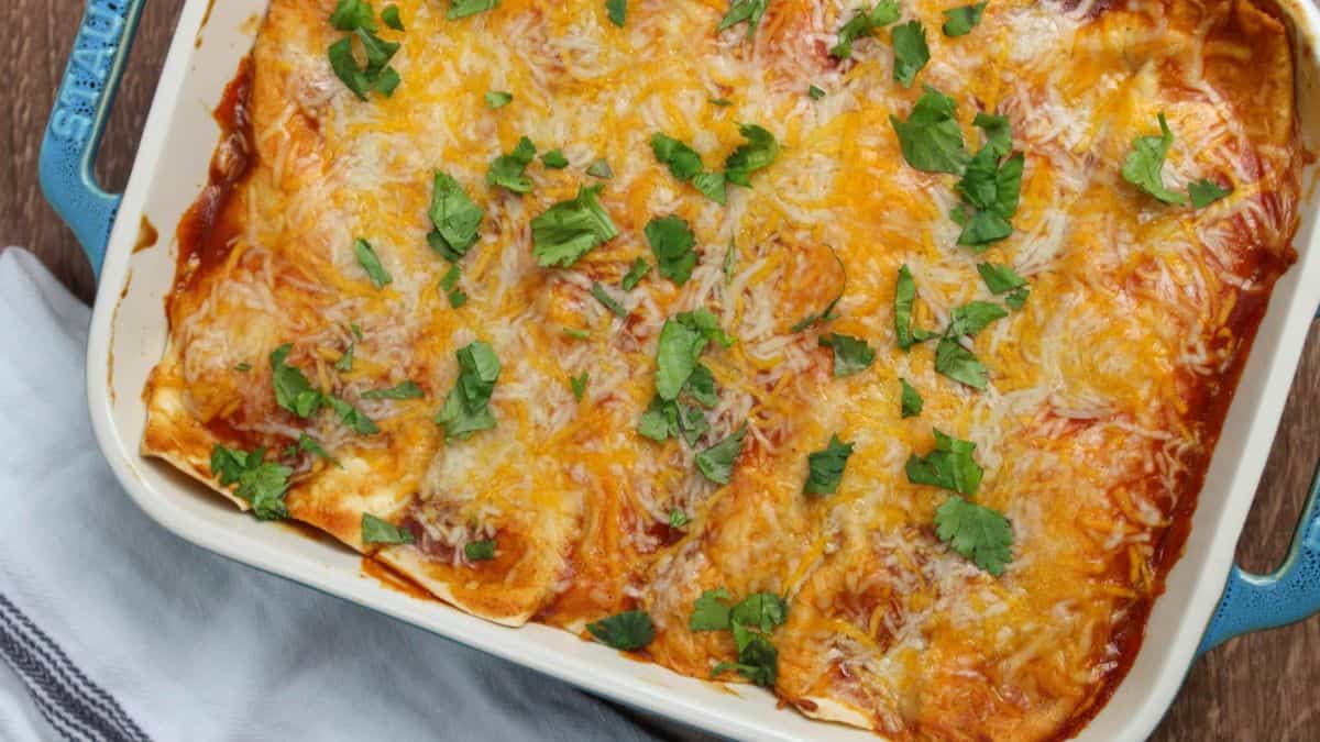Sweet Potato and Black Bean Enchiladas