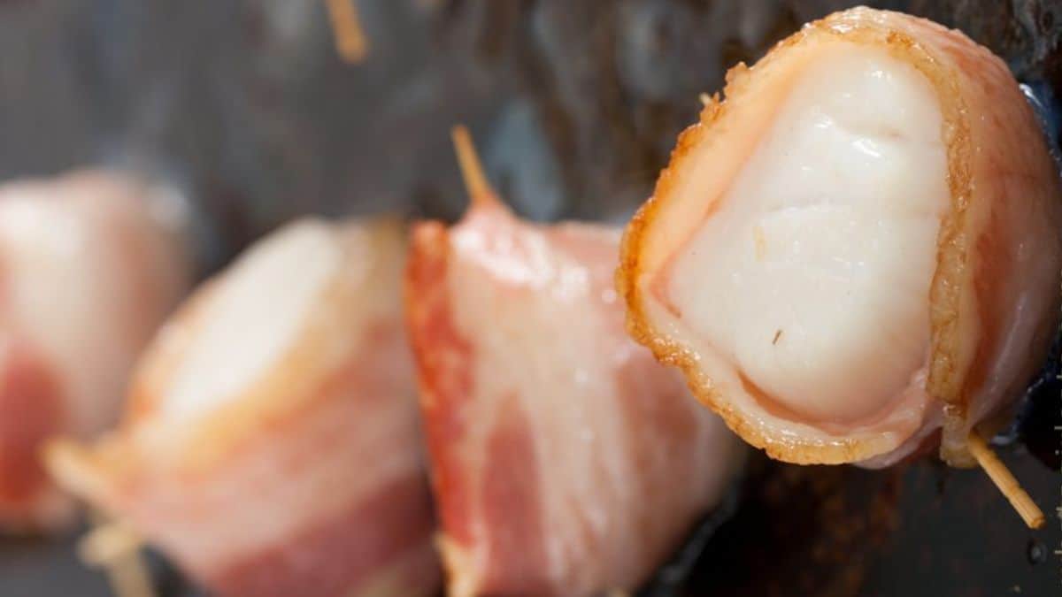 bacon wrapped scallops