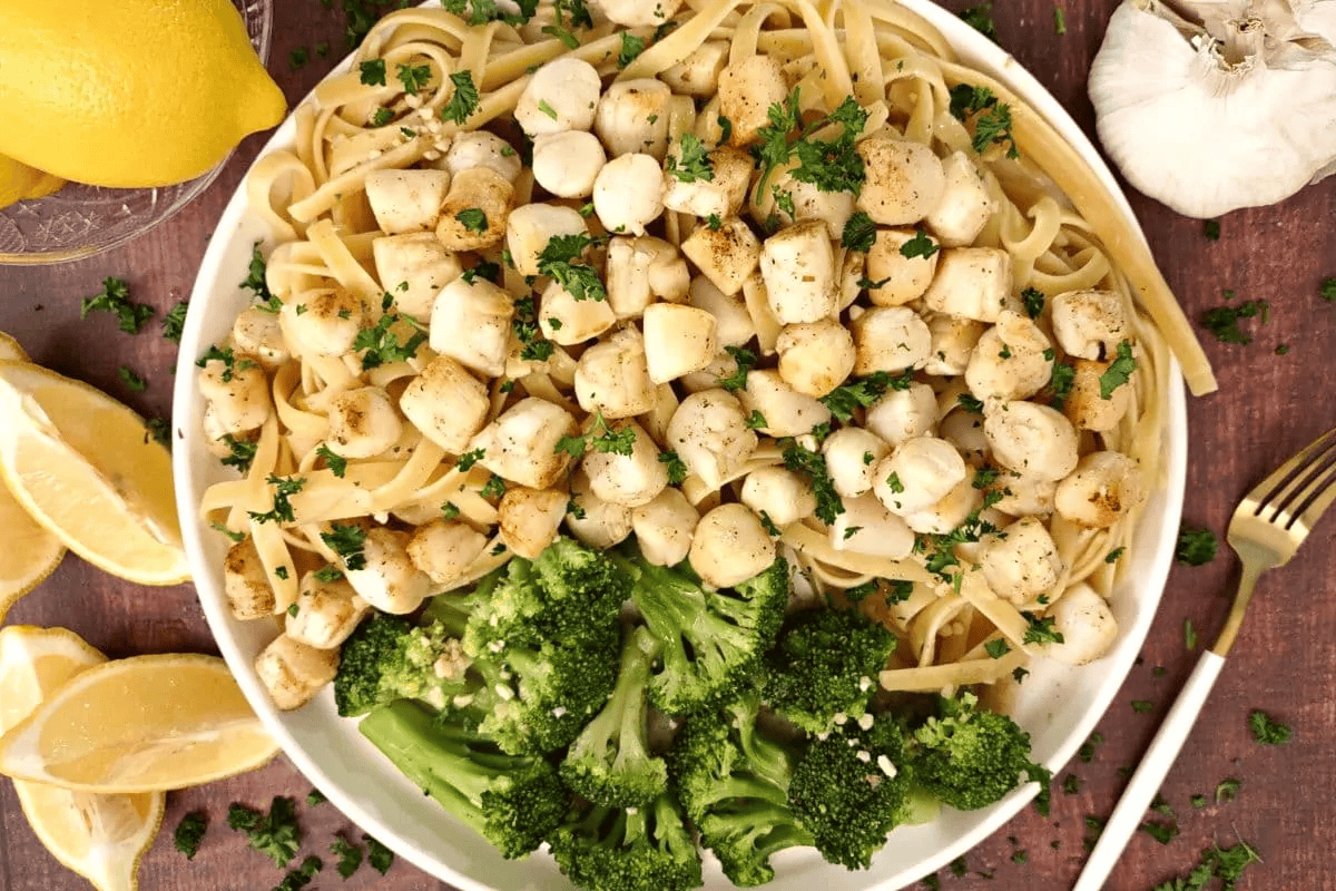 AirFryer frozen scallops with garlic butter