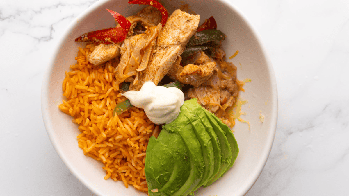 Chicken Fajita Rice Bowl