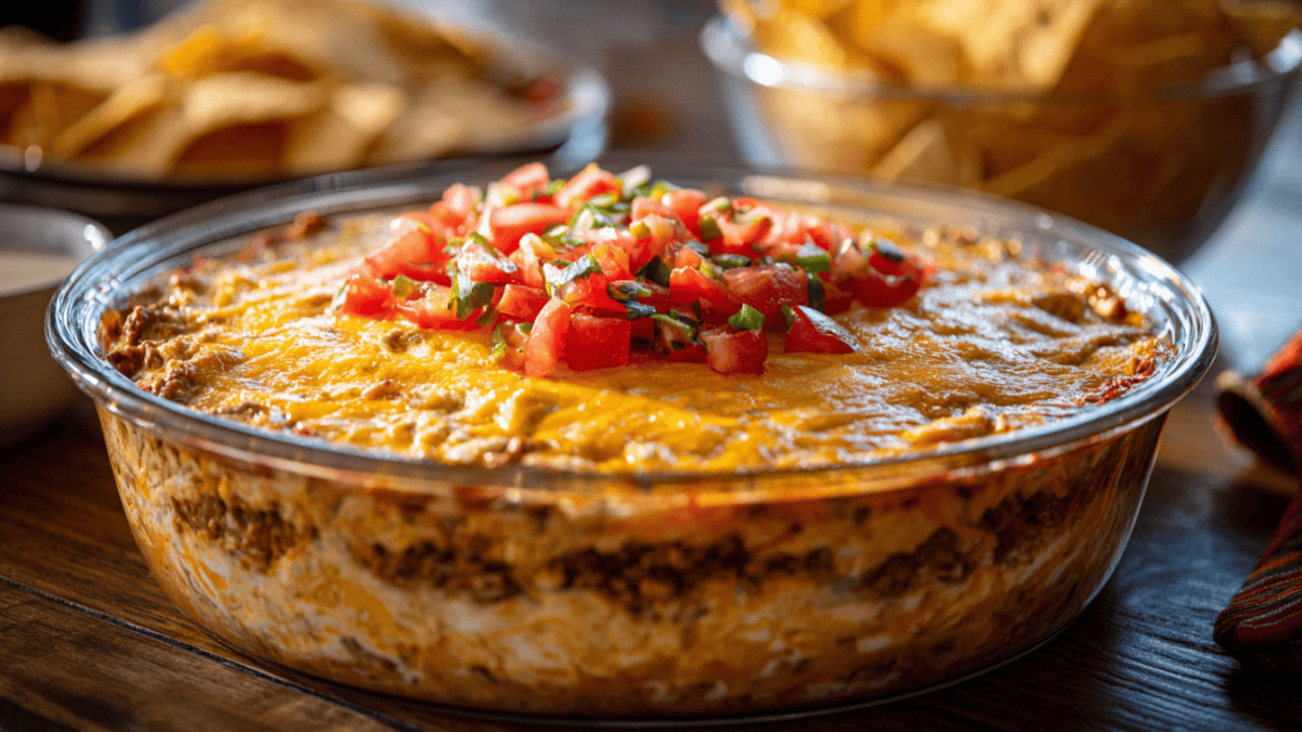 Classic Ground Beef Taco Dip