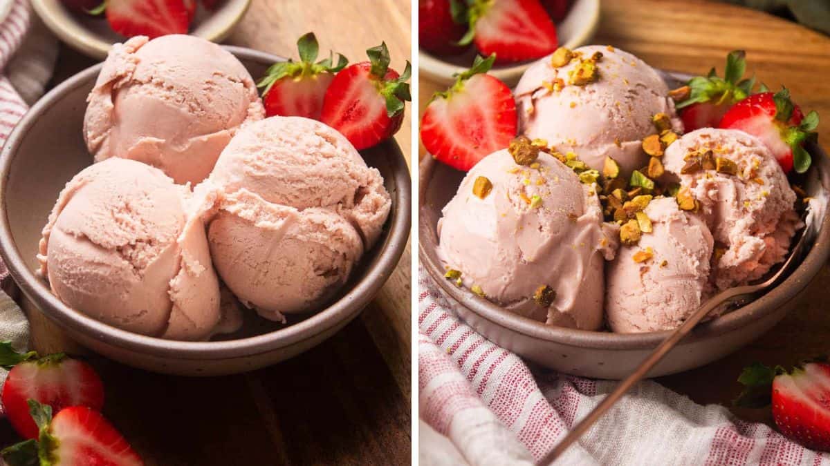 Classic Strawberry Ice Cream