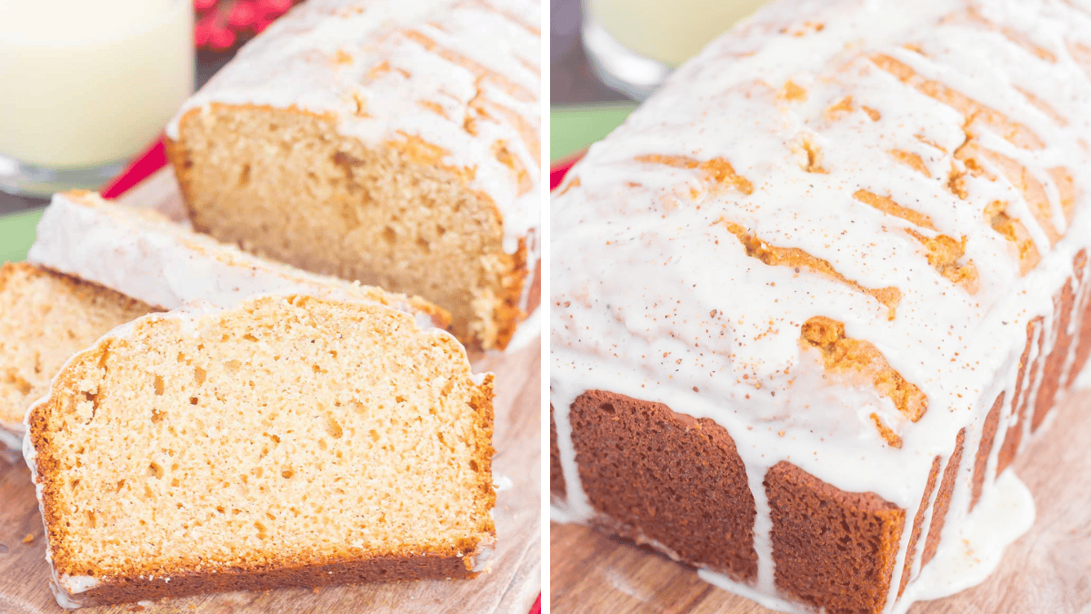 Glazed Eggnog Bread