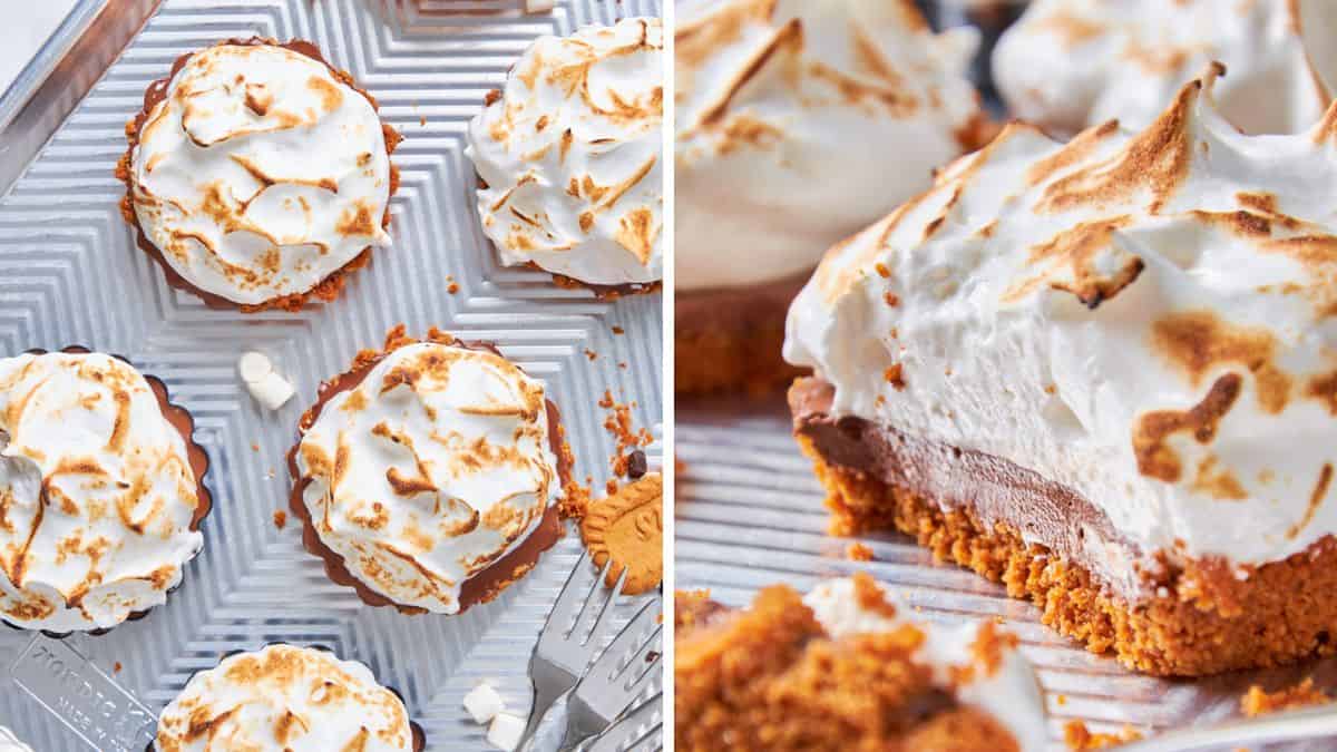 No-Bake Mini S’mores Pies