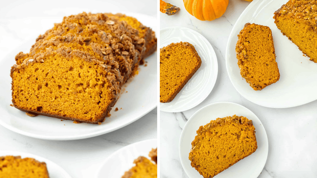 Pumpkin Bread with Streusel Topping