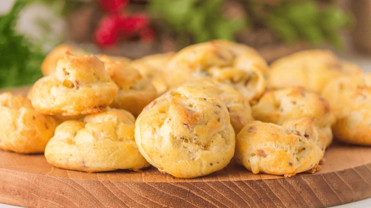 Stilton Bacon Gougeres