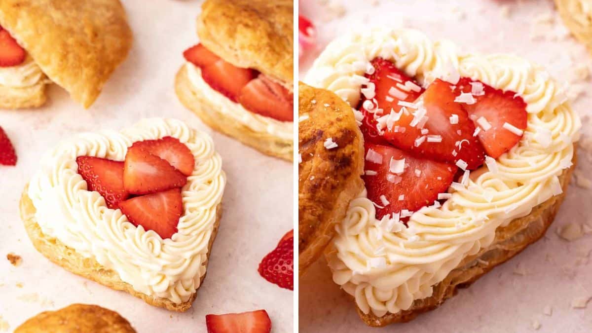 Valentine’s Puff Pastry Hearts