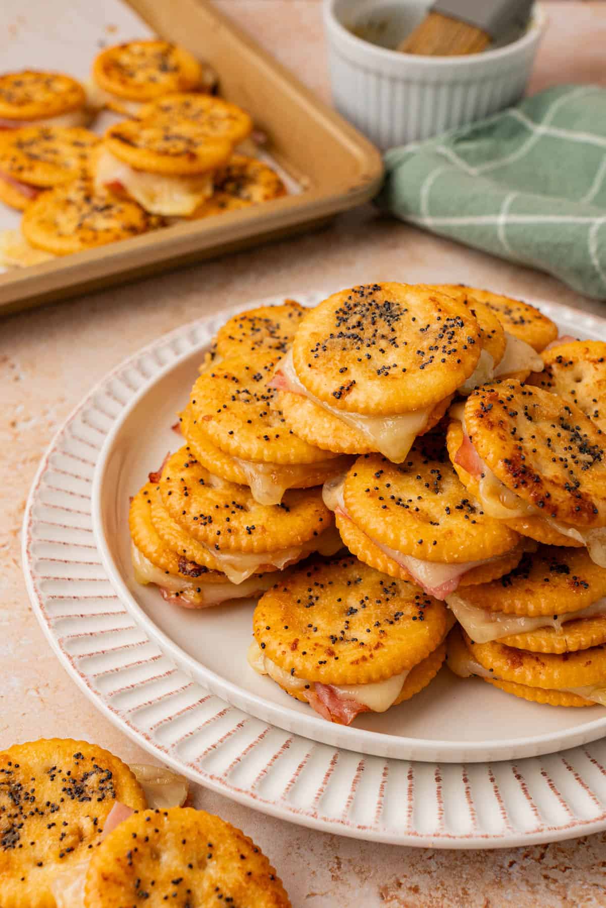 Ritz cracker sandwiches