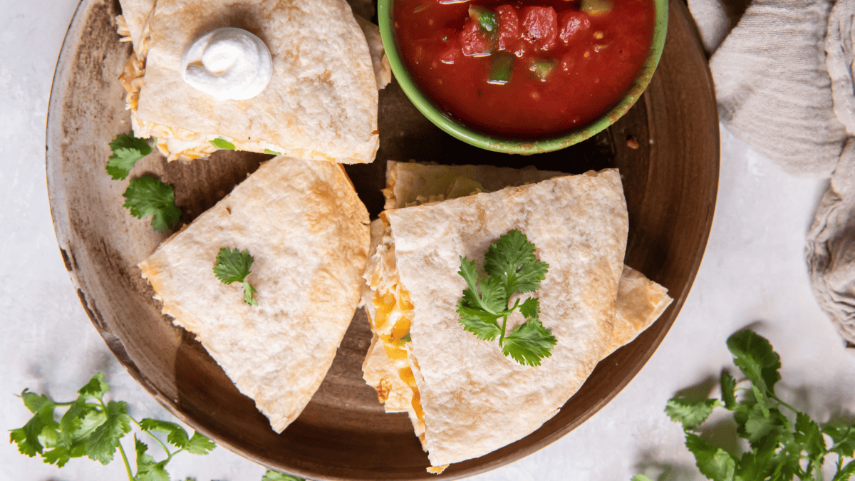 Air Fryer Chicken Quesadilla