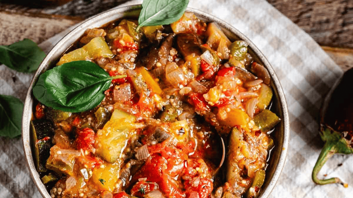 Baby Eggplant Ratatouille