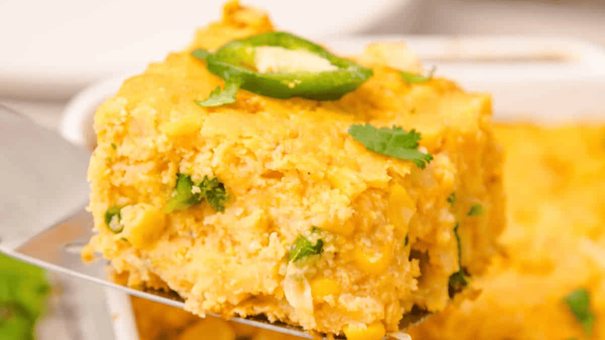 Cheddar Jalapeno Corn Casserole