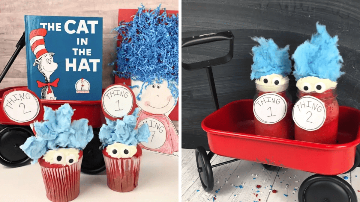 Dr. Seuss Cupcake Things One and Two