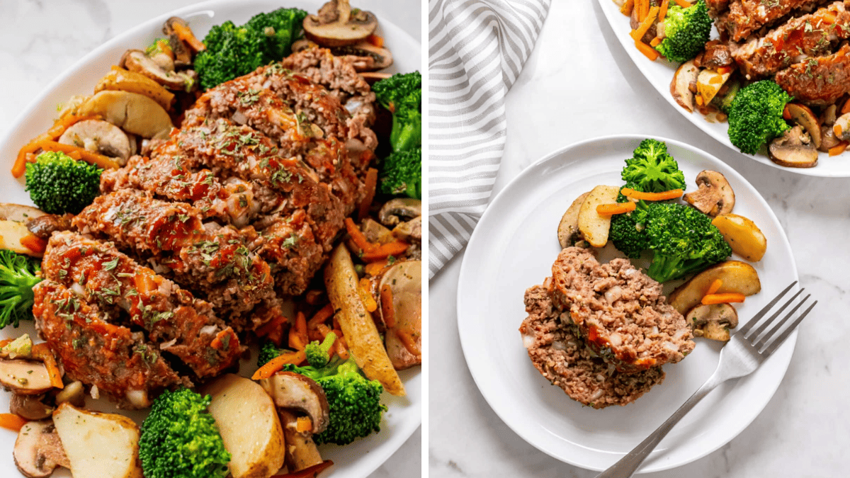 Easy Healthy Meatloaf with 1 Pound of Ground Beef