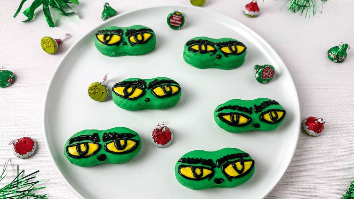 Grinch Nutter Butter Cookies