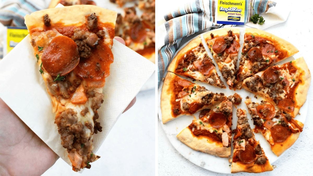 Homemade Meat Lovers Pizza