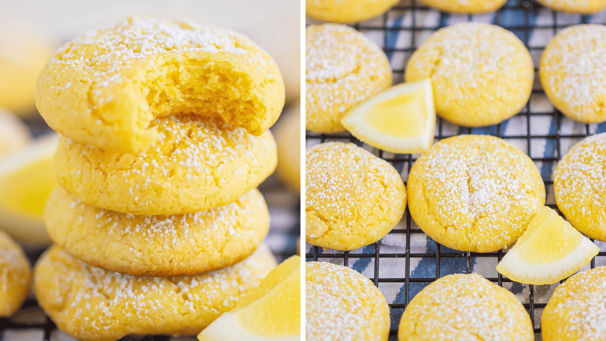 Lemon Cake Mix Cookies