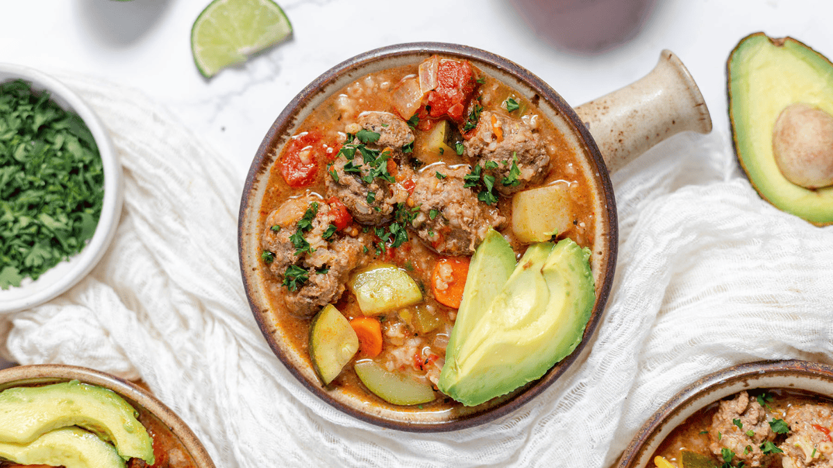Mexican Meatball Soup