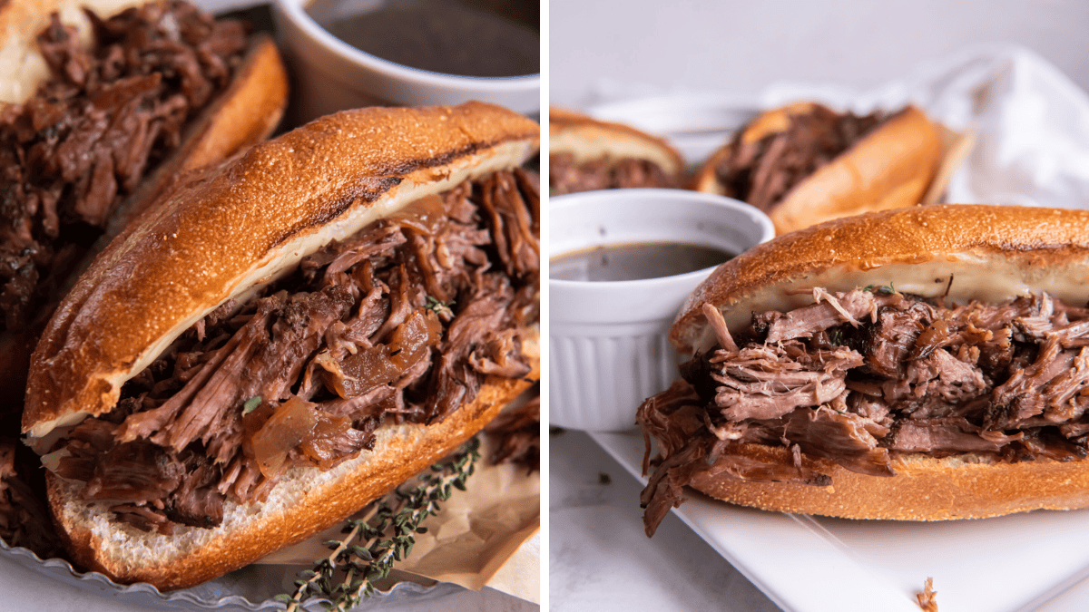 Slow Cooker French Dip Sandwiches
