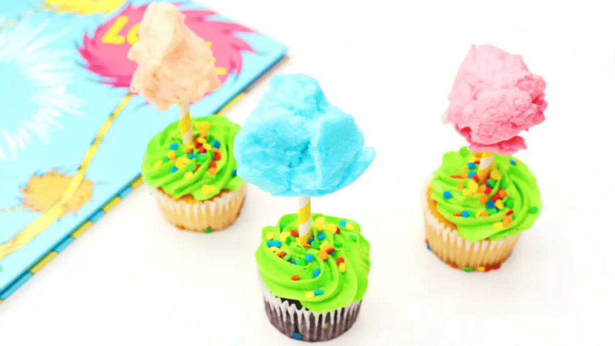 Truffula Tree Cupcakes