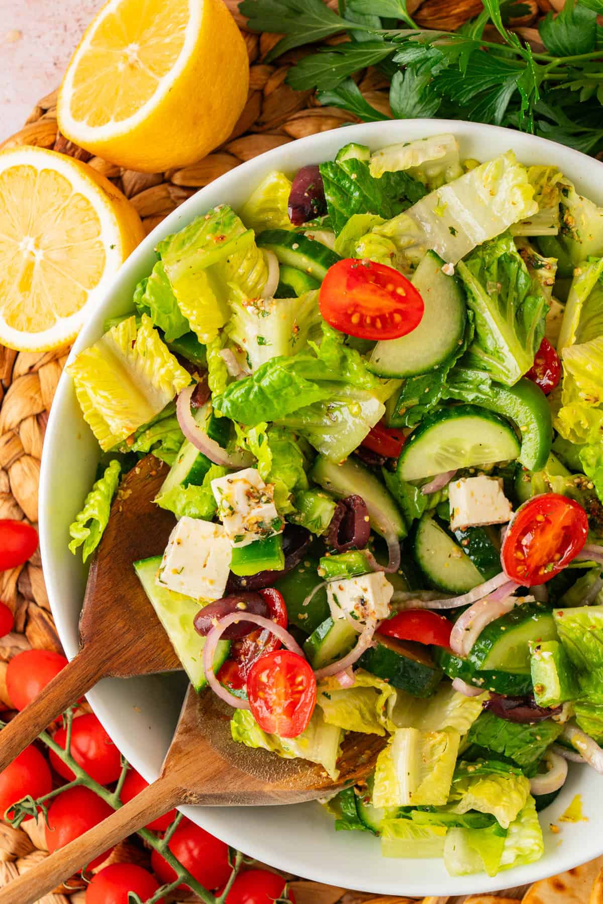 Greek Salad with Dressing