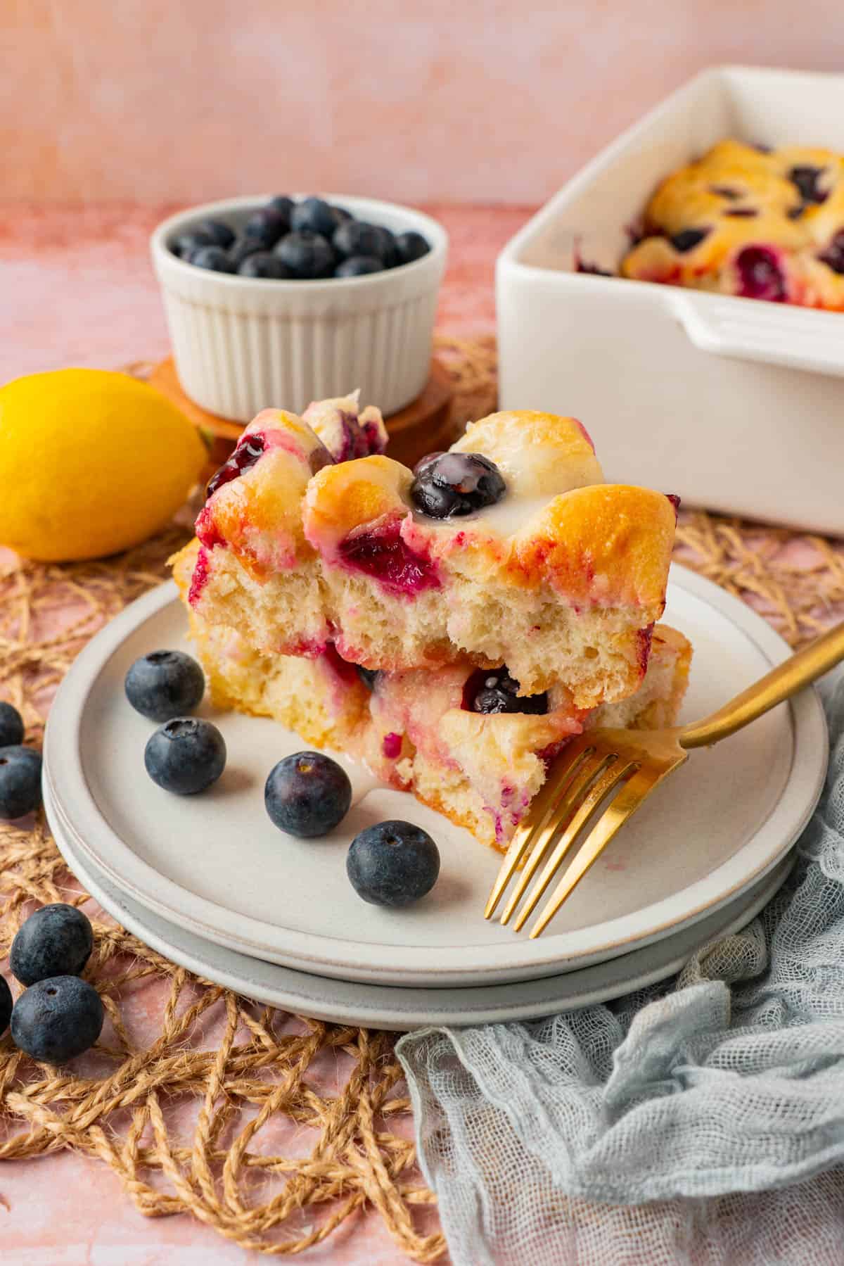 lemon blueberry focaccia