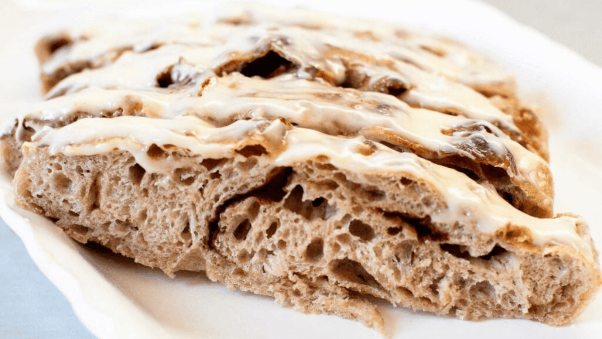 Easy Cinnamon Roll Sourdough Focaccia Bread