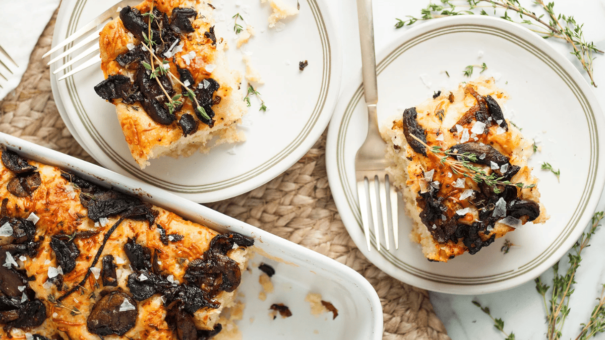 Mushroom Focaccia