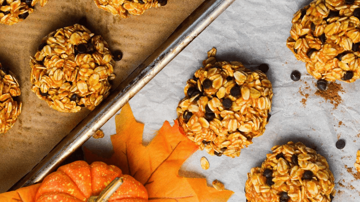 No-Bake Vegan Pumpkin Cookies