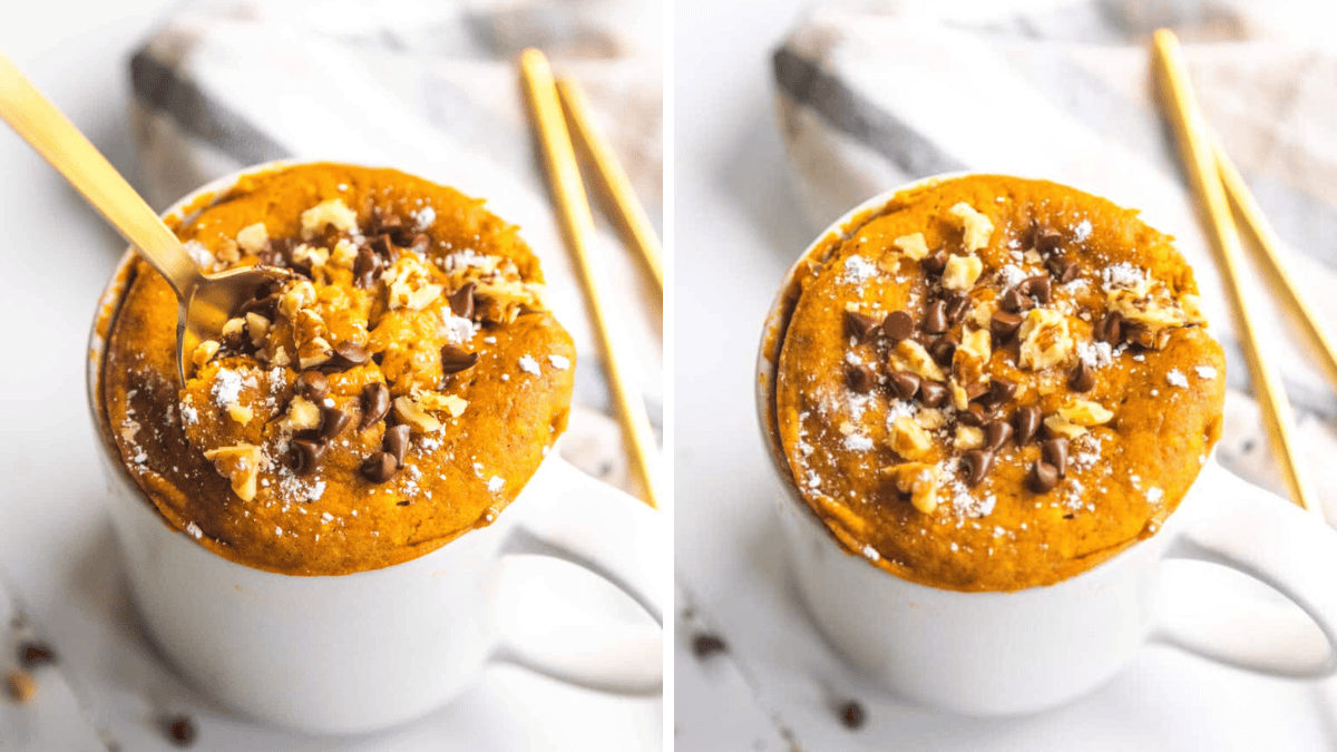 Vegan Pumpkin Mug Cake